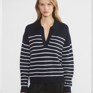 Wilfred Clara Merino Wool Sweater (black & white stripe)